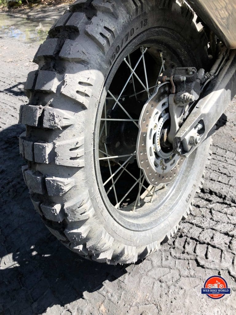 Mitas E09 tire on my Africa Twin.