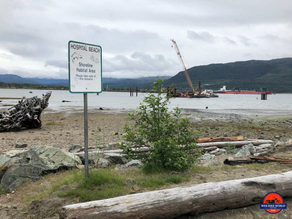 Hospital Beach in Kitimat, BC.