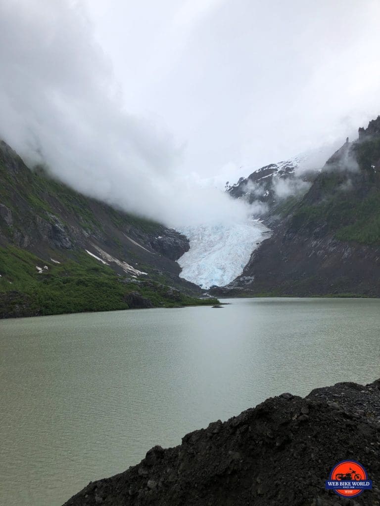 A huge glacier on the way to Stewart, BC.