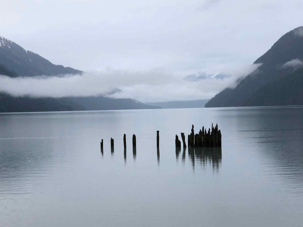 The harbour at Hyder, Alaska.