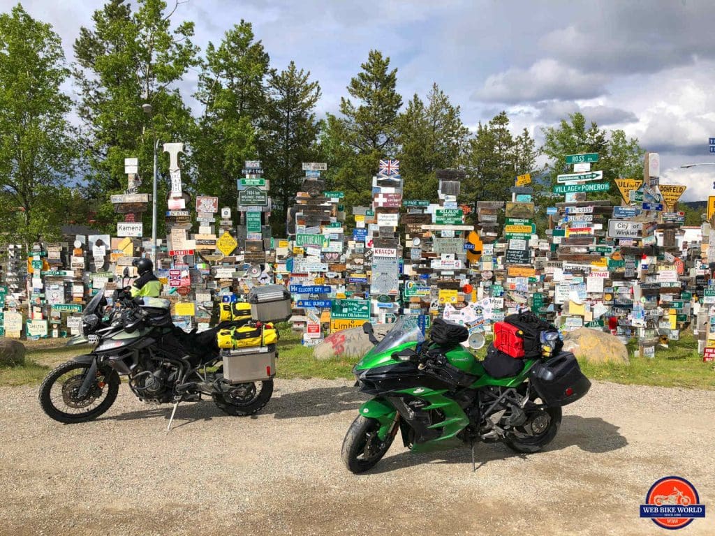 The Sign Post Forest in Watson Lake.