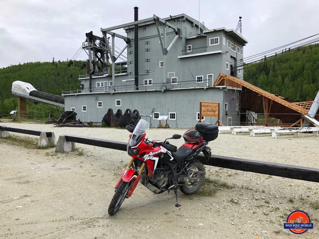 Dredge #4 and my Africa Twin.