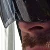 The sun lens on the AGV Sportmodular Carbon helmet shown touching my nose.