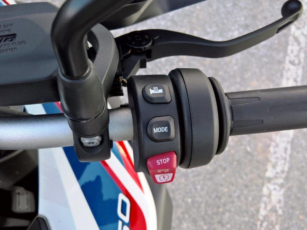2019 BMW F850GS Rallye right handlebar nacelle & buttons