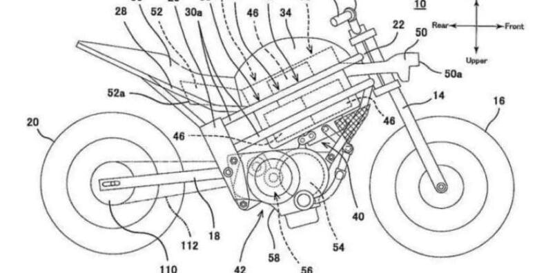 Kawasaki electric bike patent