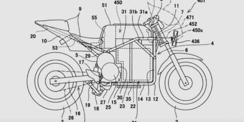 Kawasaki electric bike patent