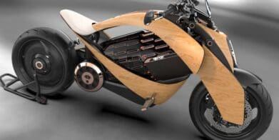 Newron wooden electric motorcycle