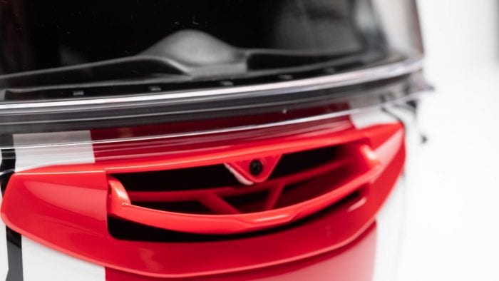 Arai Corsair-X Rea 5 Graphic Helmet chin vent