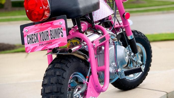 1969 Vintage Honda Z50A K1 Breast Cancer Awareness Bike