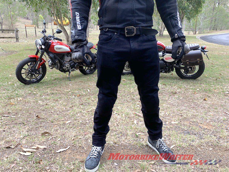 Pando Moto Dyneema versus Cordura rider jeans - webBikeWorld