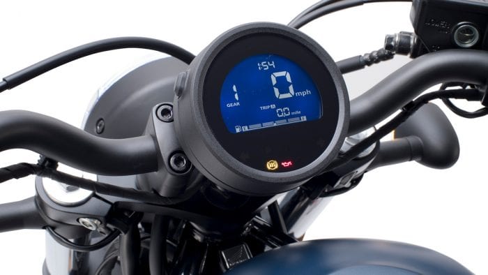 2020 Honda Rebel meter gear