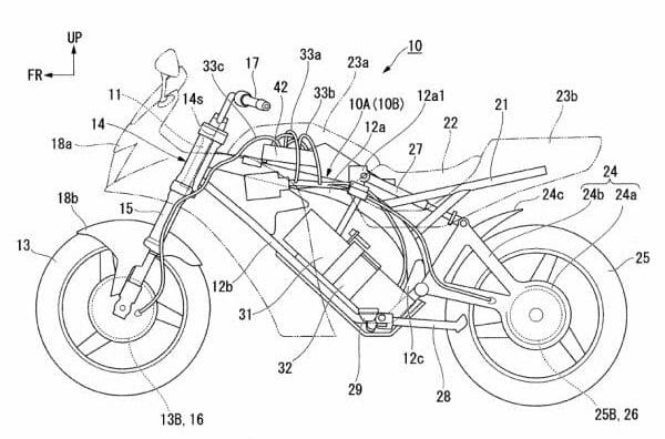 honda electric CBR patent