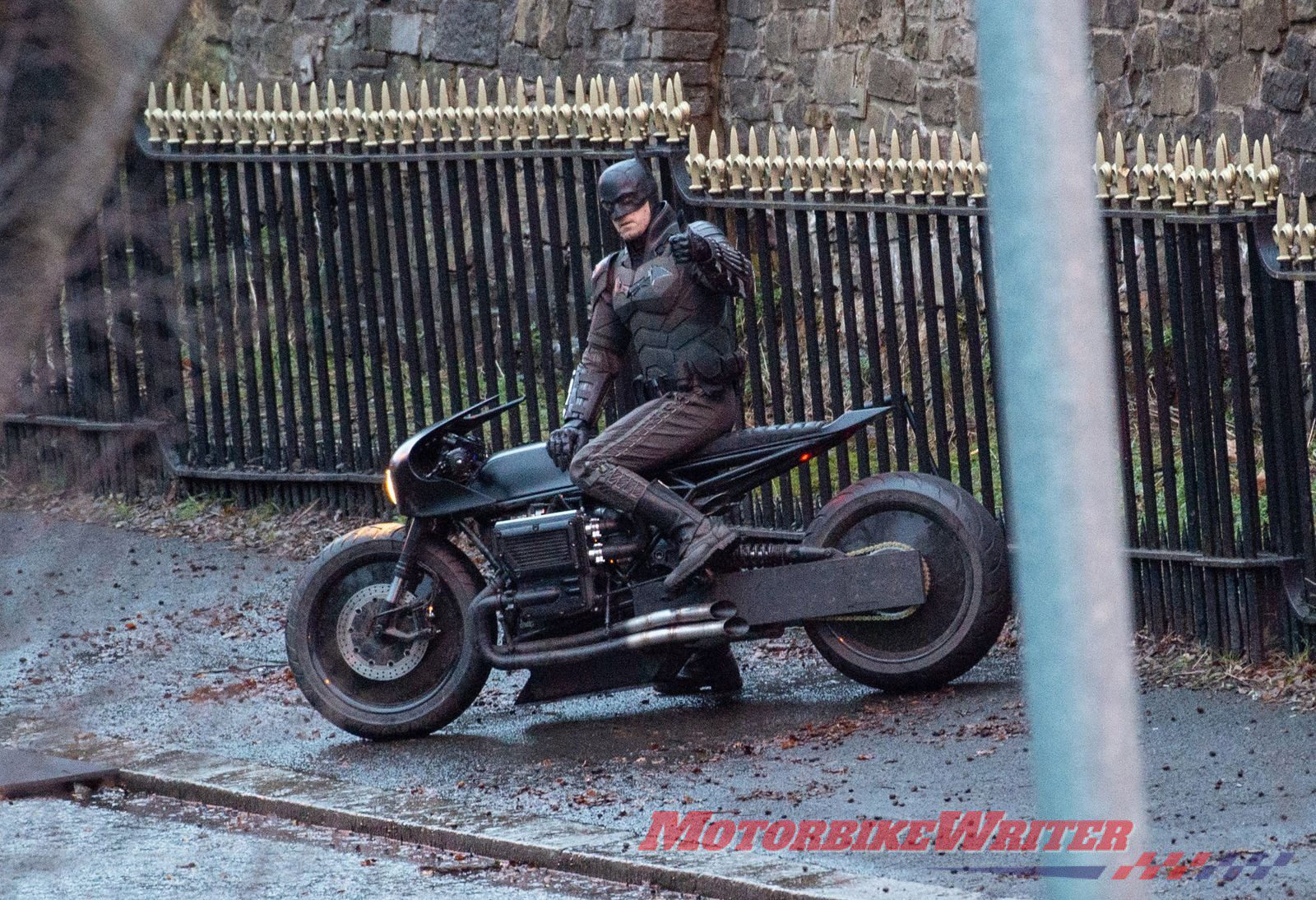 Batman crashes Batcycle in filming - webBikeWorld