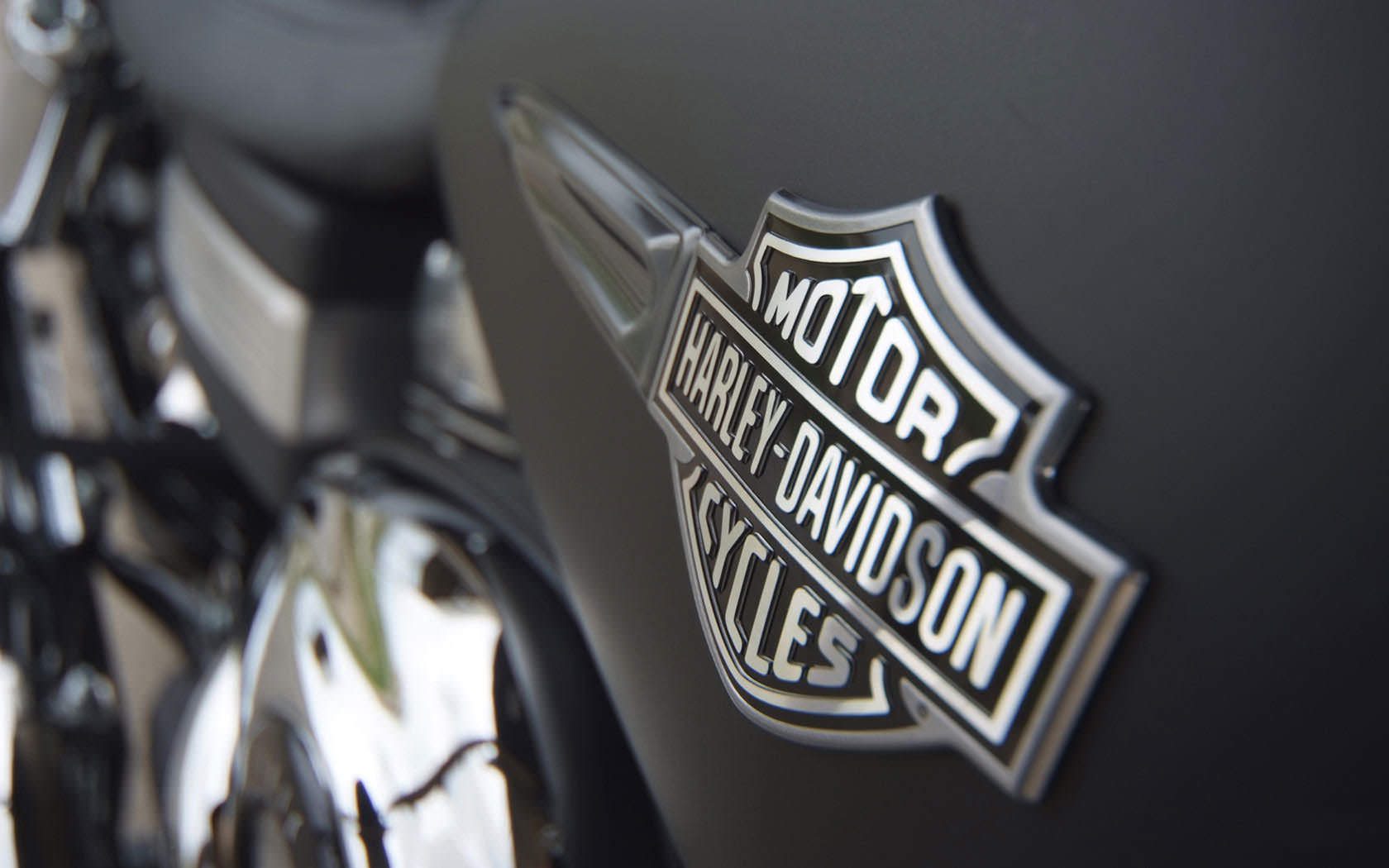 HD wallpaper HarleyDavidson Motorcycles logo Metal text communication   Wallpaper Flare