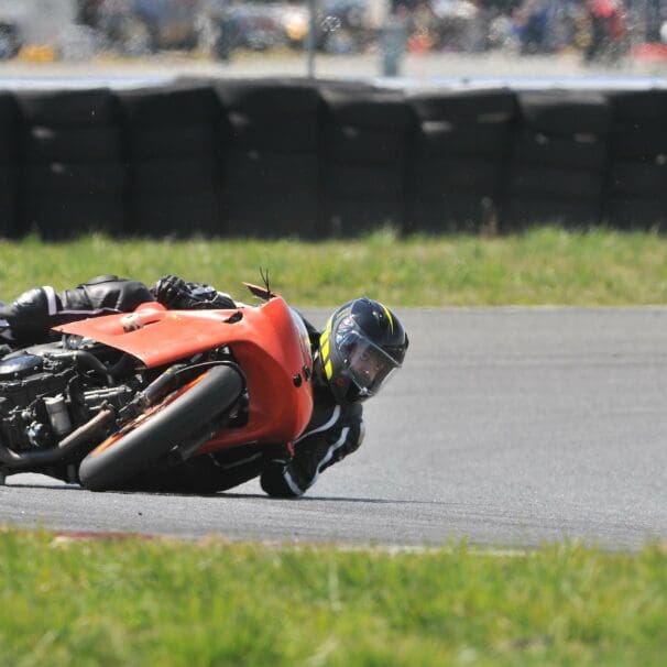 motorcycle rider crashing