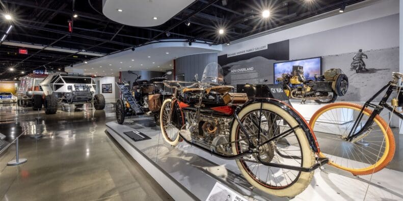 A view of the Peterson Automotive Museum's ADV: Overland Exhibit