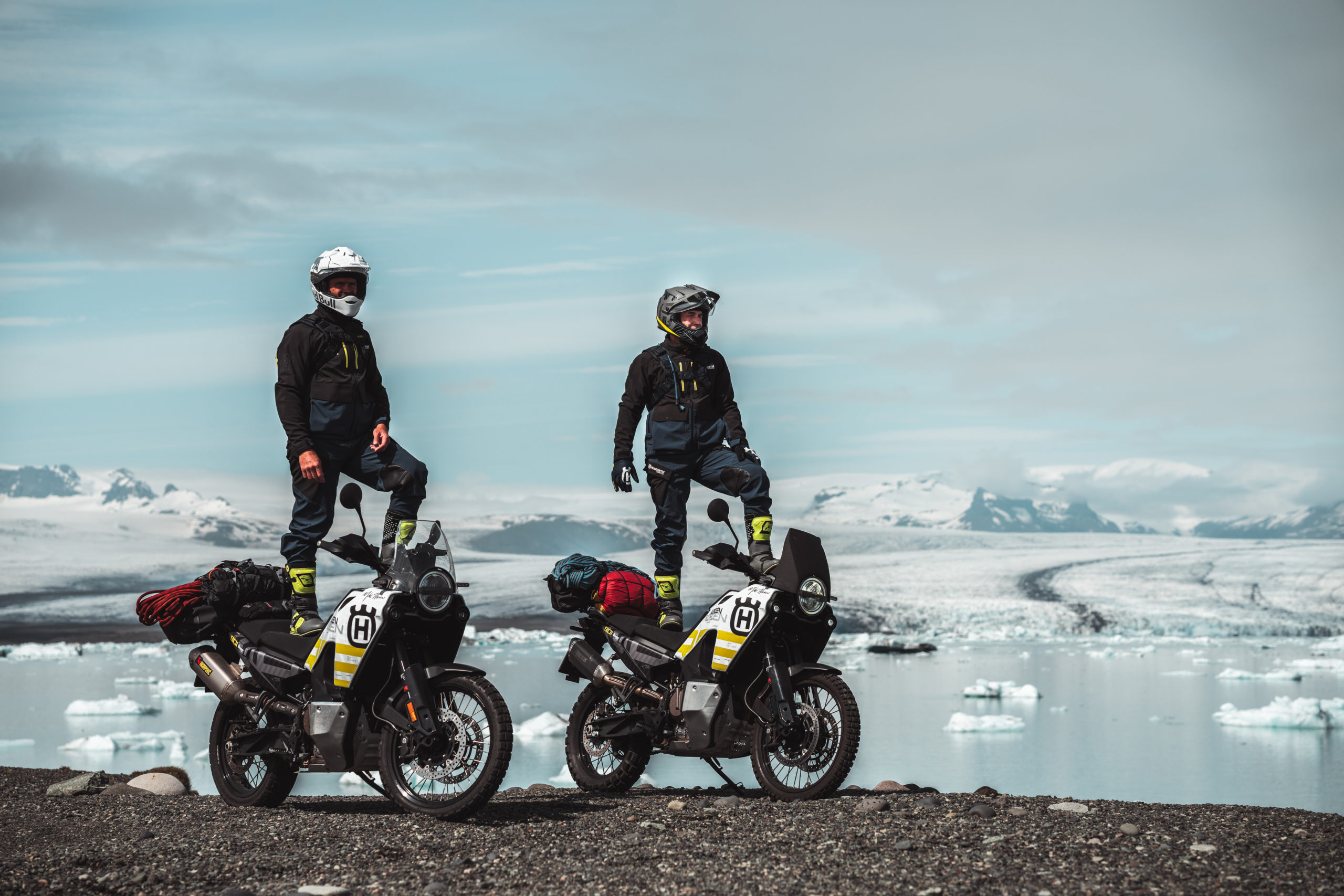 Rally legend Cyril Despres and extreme explorer Mike Horn putting the all-new Norden 901 through their paces