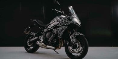 A view of the Triumph Tiger 660 prototype