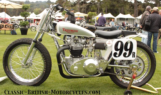 trackmaster frame, trackmaster frames, triumph flat tracker, racing motorcycles, quail motorcycle gathering