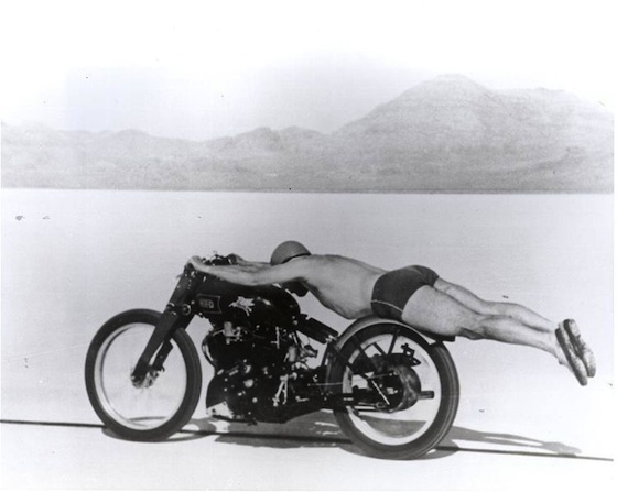 Bathing Suit Bike, Rollie Free, classic motorcycles, bonneville salt flats, worlds fastest motorcycle