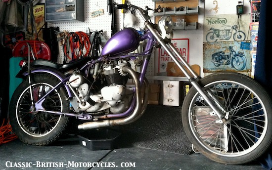 old school choppers, triumph choppers, triumph rat bikes, rat bikes