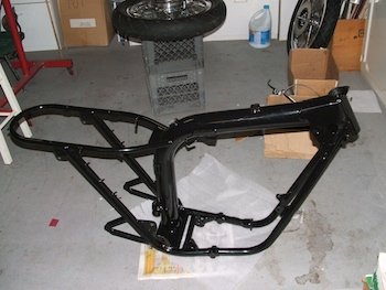 Triumph motorcycle frame, oil bearing frame, Triumph motorcycles, Triumph Bonneville