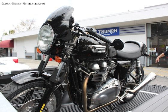 triumph bonneville thruxton, triumph bonneville, thruxton, morning after ride, bsaocnc