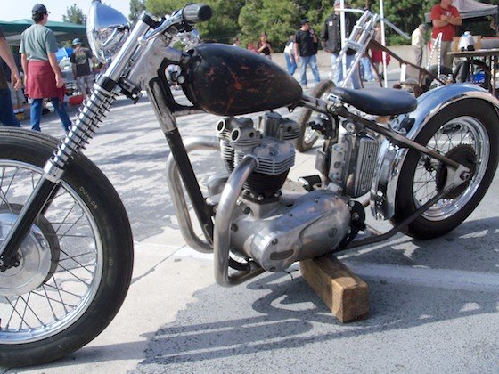 classic british choppers, classic triumph choppers, old school choppers, old school bobbers, rat bikes