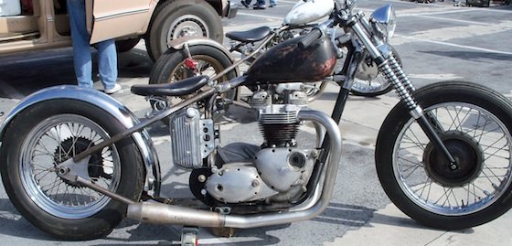 triumph rat bike, triumph chopper, triumph bobber, british chopper, british bobber