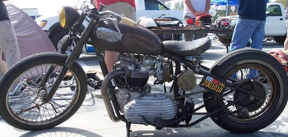 triumph rat bike, classic british rat bikes, old school choppers, british choppers, triumph chopper