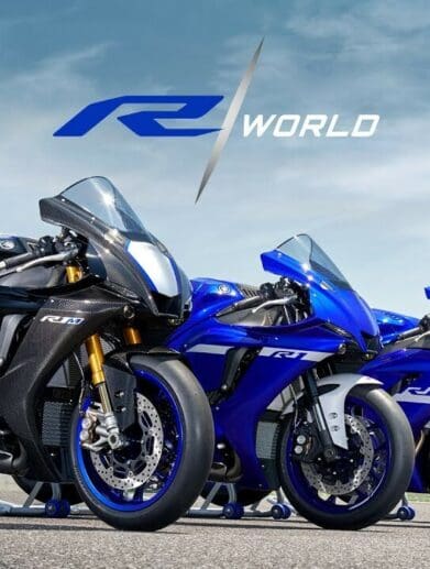 A side view of the Yamaha YZF Lineup