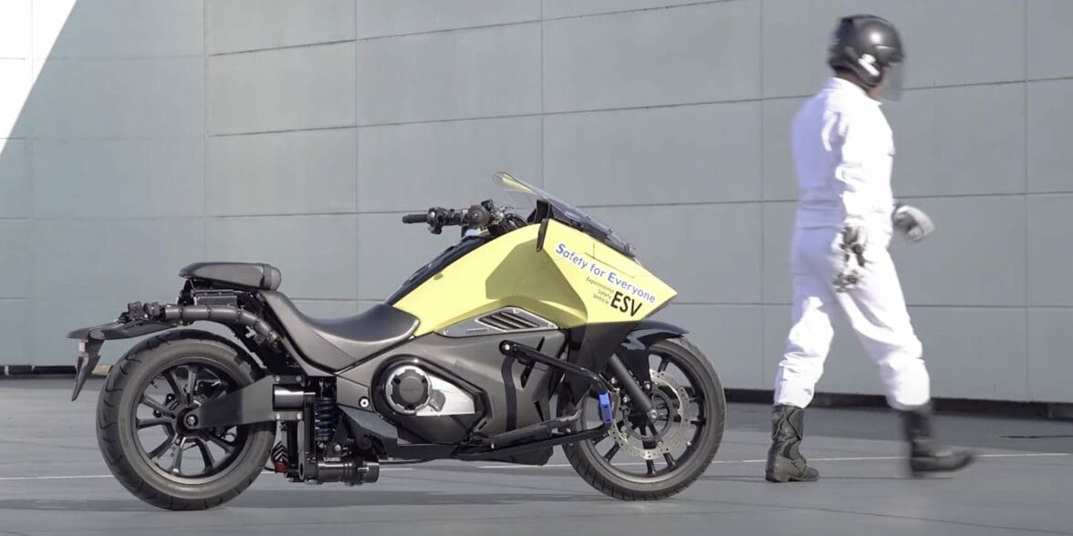 A view of the Experimental Safety Vehicle that Honda used in their recent World premiere of safety technologies to promote the company's progressive projects in regards to rider safety.