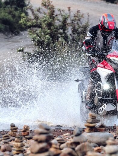 A view of a Ducati Multistrada V4