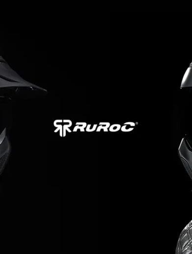 A side view of the current Ruroc Atlas helmet 3.0