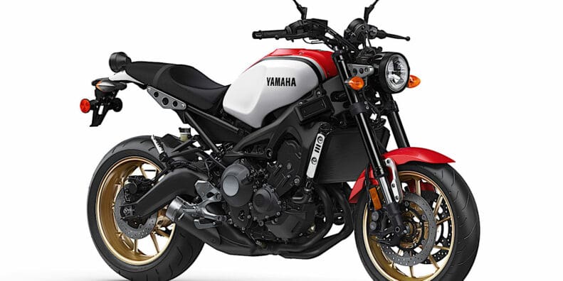 A view of the current XSR motorcycle from Yamaha - with a few hints via trademarks as to a new XSR-GP in the works for the brand