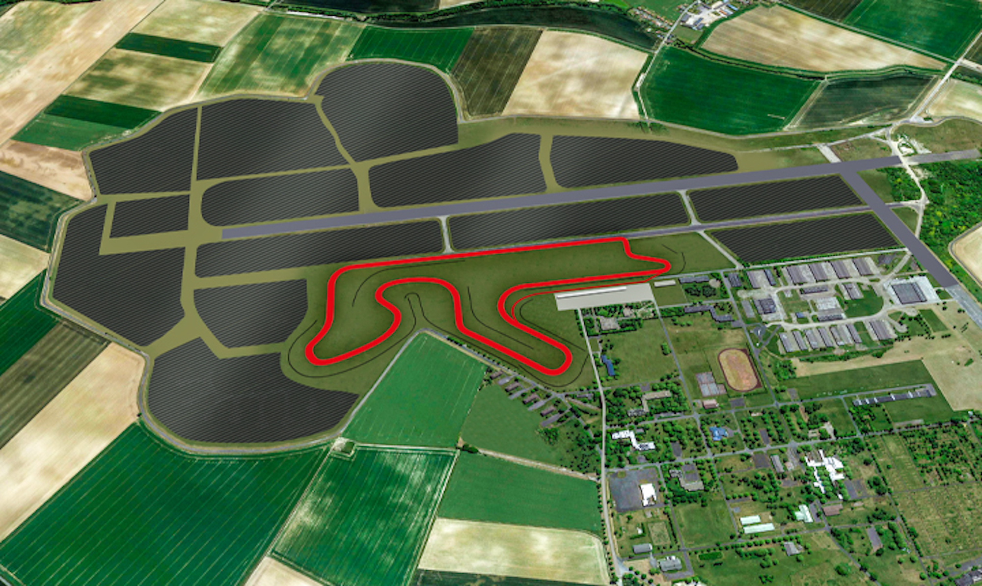 A view of the new eco race track designed and built in Couvron by MotorSport Vision (MSV). Media sourced from Endurance Info.