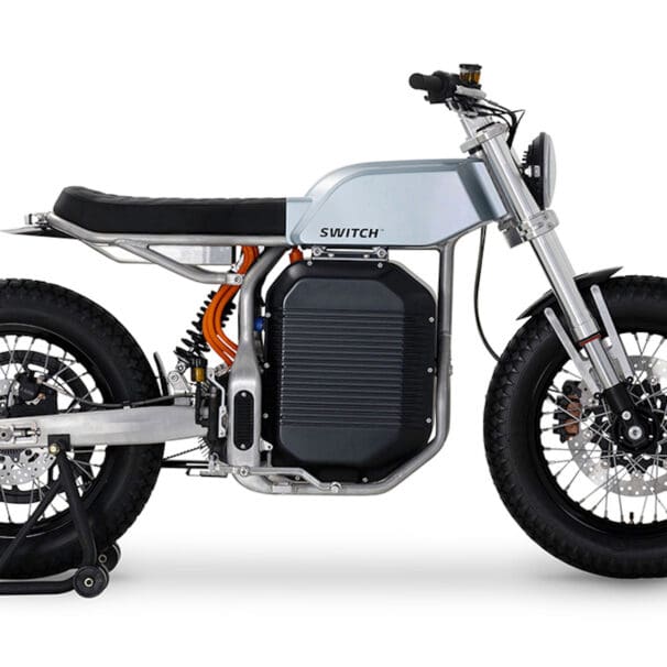 Switch's eScrambler - the world's first electric scrambler. Media sourced from Switch Motorcycles.