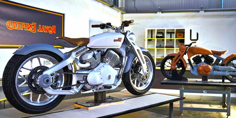 A view of Royal Enfield's design centre. Media sourced from ZigWheels.