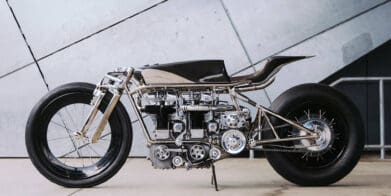 'The Velocette,' a custom build from the mastermind of Hazan Motorworks. Media sourced from Bike EXIF.