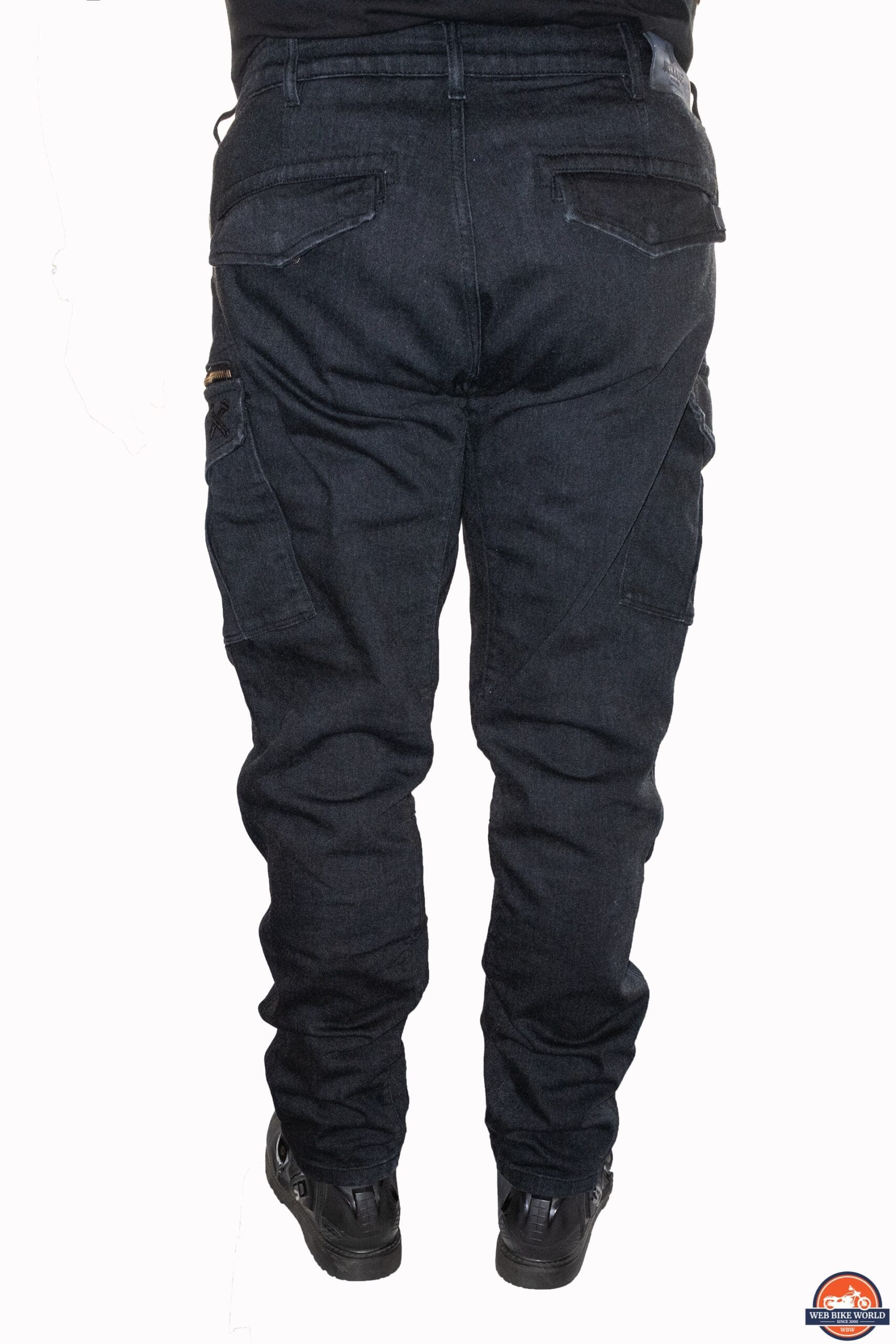 Mens Motorcycle Biker Jeans Pocket Cargo Combat Trousers Slim Fit Casual  Pants | eBay