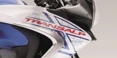 A side fairing view of the Honda Transalp. Media sourced from Top Speed.