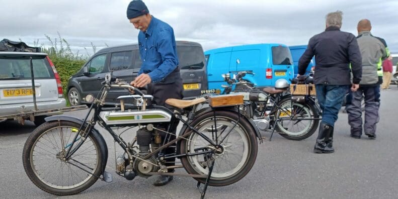 A view of the bikes (and riders) connected with the Vintage Motor Cycle Club. Media sourced from the VMCC's Facebook page.