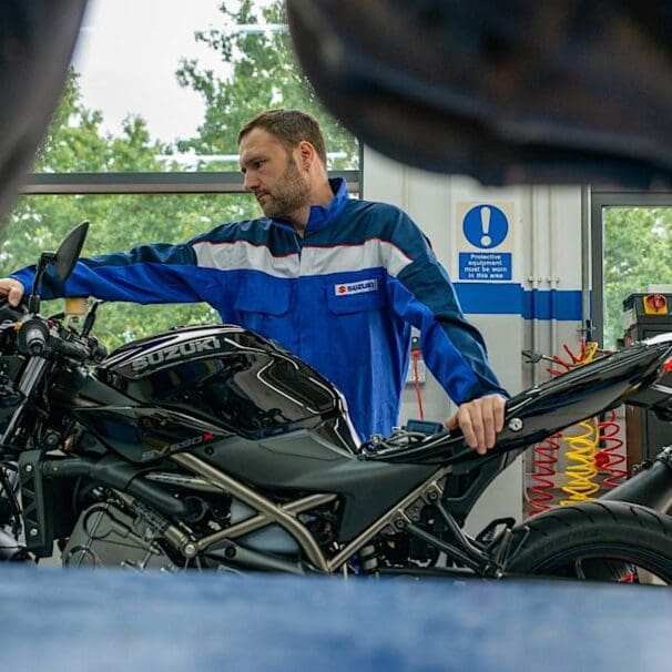 Suzuki's new "Accident Aftercare' Program, dedicated to UK riders in need of help past the point of the new sale. Media sourced from Suzuki's press release.