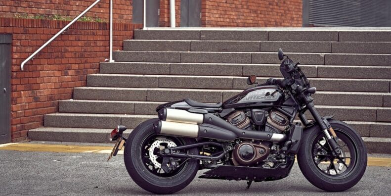 A Harley-Davidson Sportster. Media sourced from British GQ.