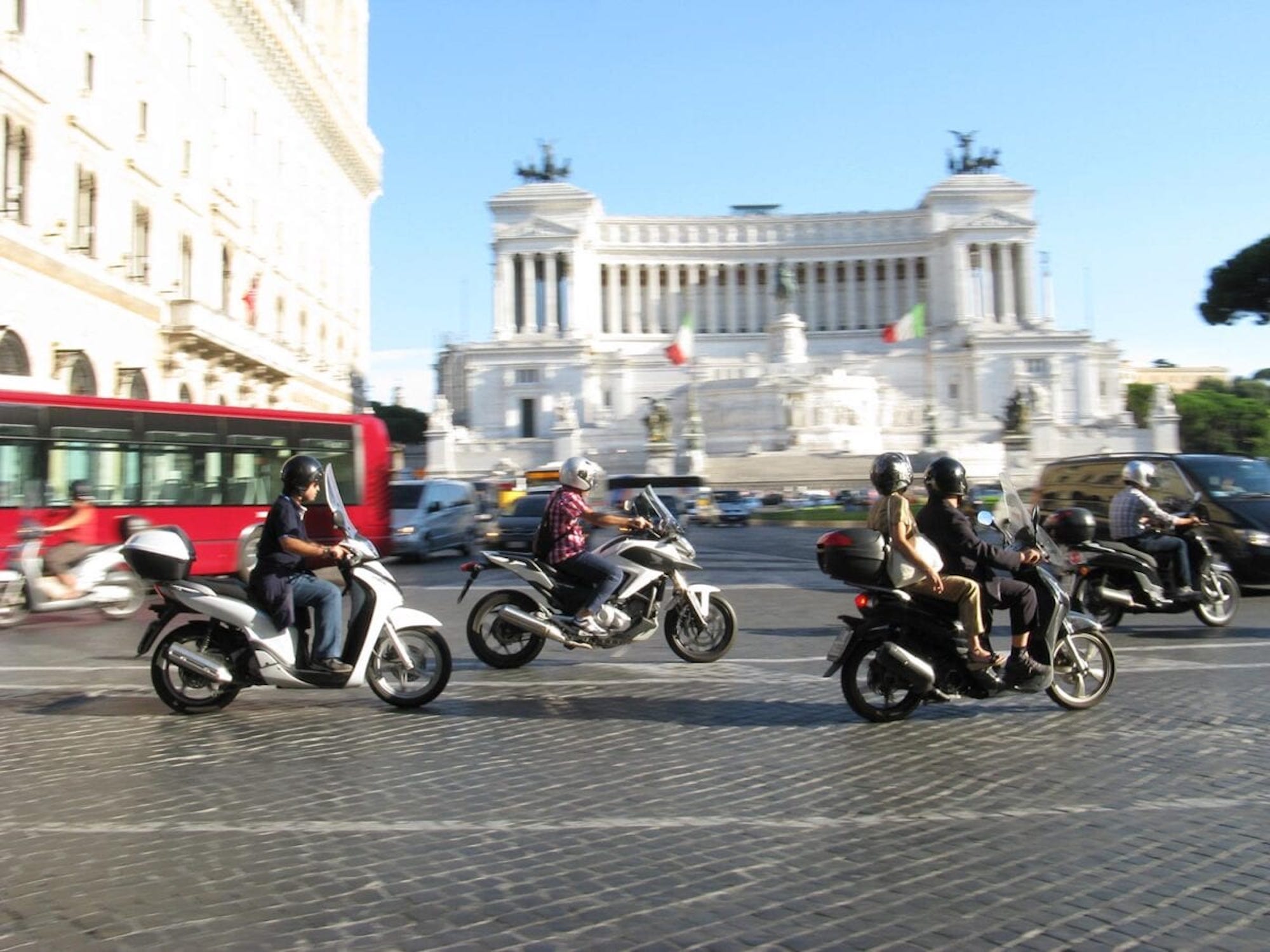A few motorcyclists enjoying a scoot around some of Italy's points of interest. Media sourced from MS&L.