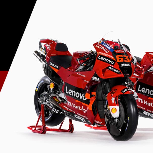 Ducati's MotoGP team bike[s]. Media sourced from Ducati.