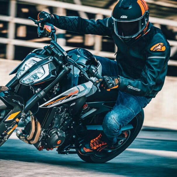 the 2023 KTM 790 Duke, which is back for the new season! Media sourced from KTM's press release.