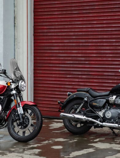 Royal Enfield's new middleweight cruiser, the Super Meteor 650 / Tourer. Media sourced from Royal Enfield's press release.