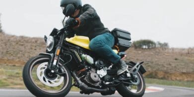 A prototype showing low emissions and doubled torque for motorcycles over 125cc. Media sourced from NewAtlas.