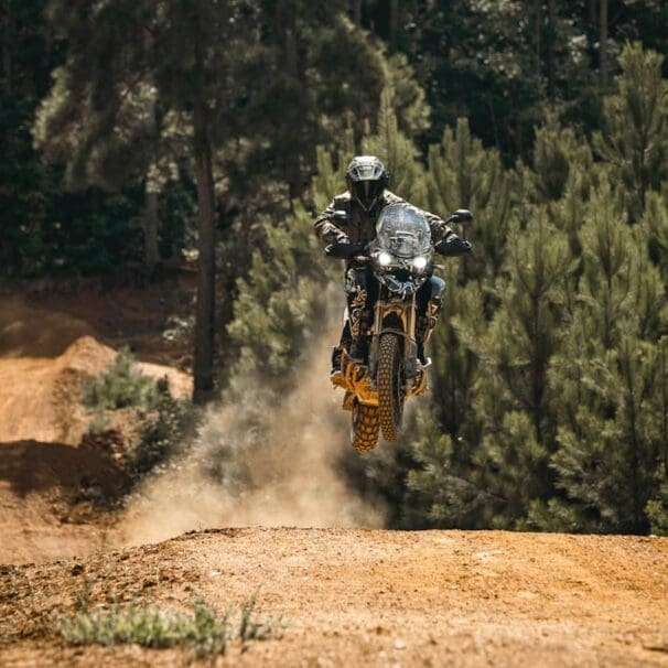 Ricky Carmichael on a Triumph Tiger. Media sourced from ADVPulse.